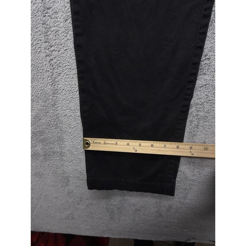 Lee Pants Mens Measured 34x29 Black‎ X-Treme Comfort Stretch Chino Flat Front